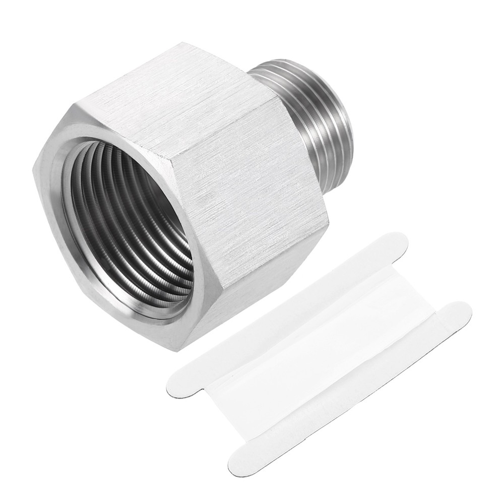 Pipe Fitting Reducing Adapter M20 x 3/4" NPT Reducer Connector Silver