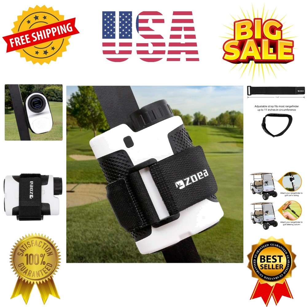 Magnetic Rangefinder Mount Strap for Golf Cart Railing, Adjustable Rangefinde...