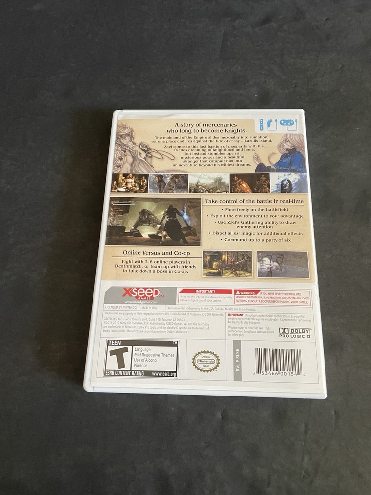 Last story wii Case only