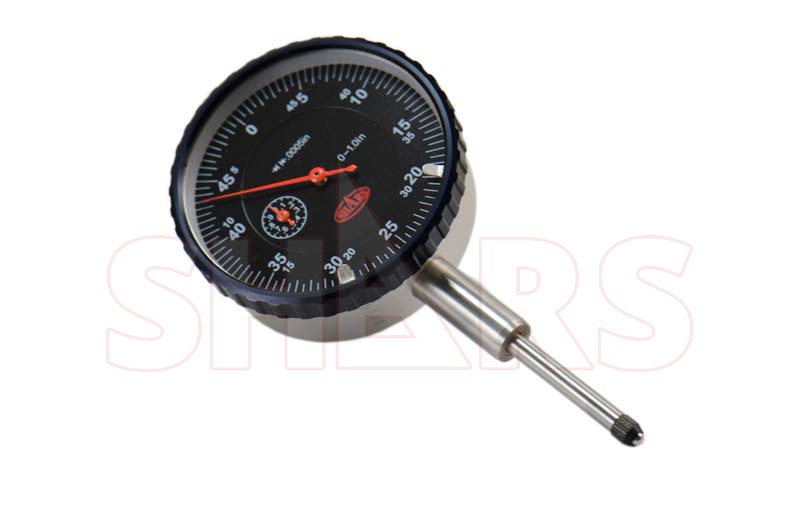 1" HIGH PRECISION DIAL INDICATOR .0005 AGD 2 GRADUATION LUG BACK BLACK FACE !]