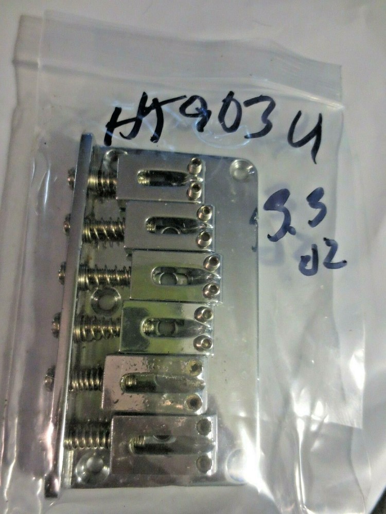Guitar Hardtail Bridge- 6 string- chrome- item ht903