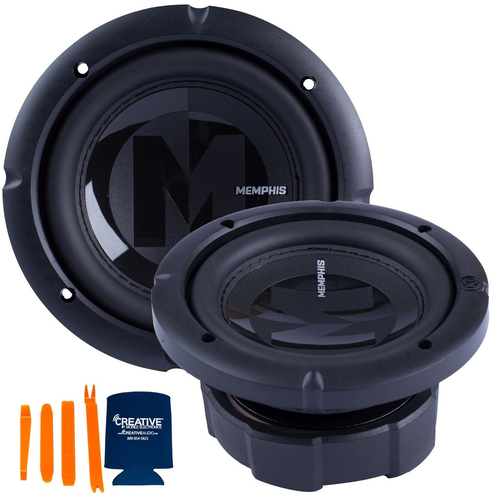 Memphis Audio - Two Power Reference 6.5" Selectable 2 or 4 Ohm Subwoofers