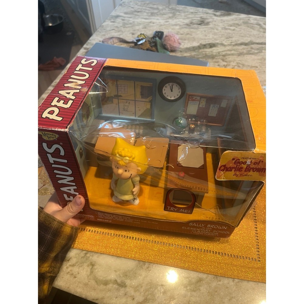 Peanuts Sally Brown In Her Elementary School Classroom Deluxe Playset