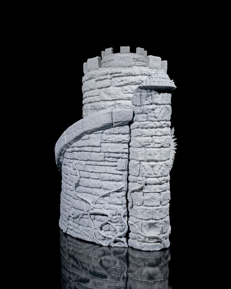 Dragon’s Keep Dice Tower & Wine Dispenser – 3D Printed RPG Dice Roller &