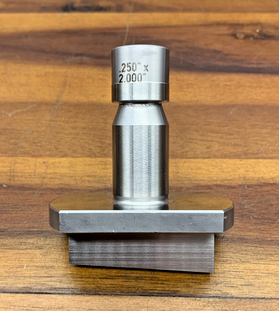 Trumpf Rectangular Punch .250" x 2.000" Angled Sloped New