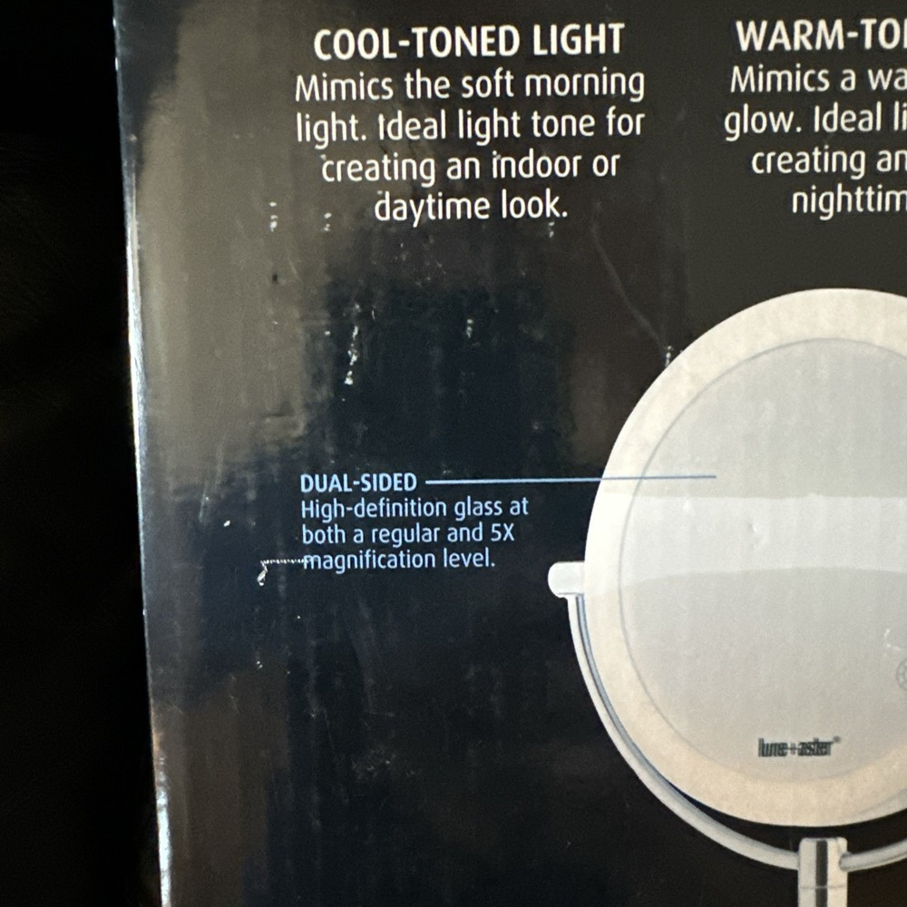Lune + Aster Vanity Mirror Rechargeable LED Vanity Mirror Lightning System