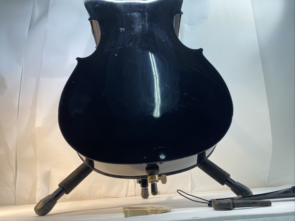 Cecilio CCO-BLACK Black 1/2 Cello NEEDS WORK READ MISSING PEGS