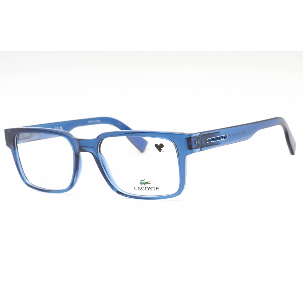 Lacoste Men's Eyeglasses Blue Plastic Rectangular Shape Full Rim Frame L2928 400
