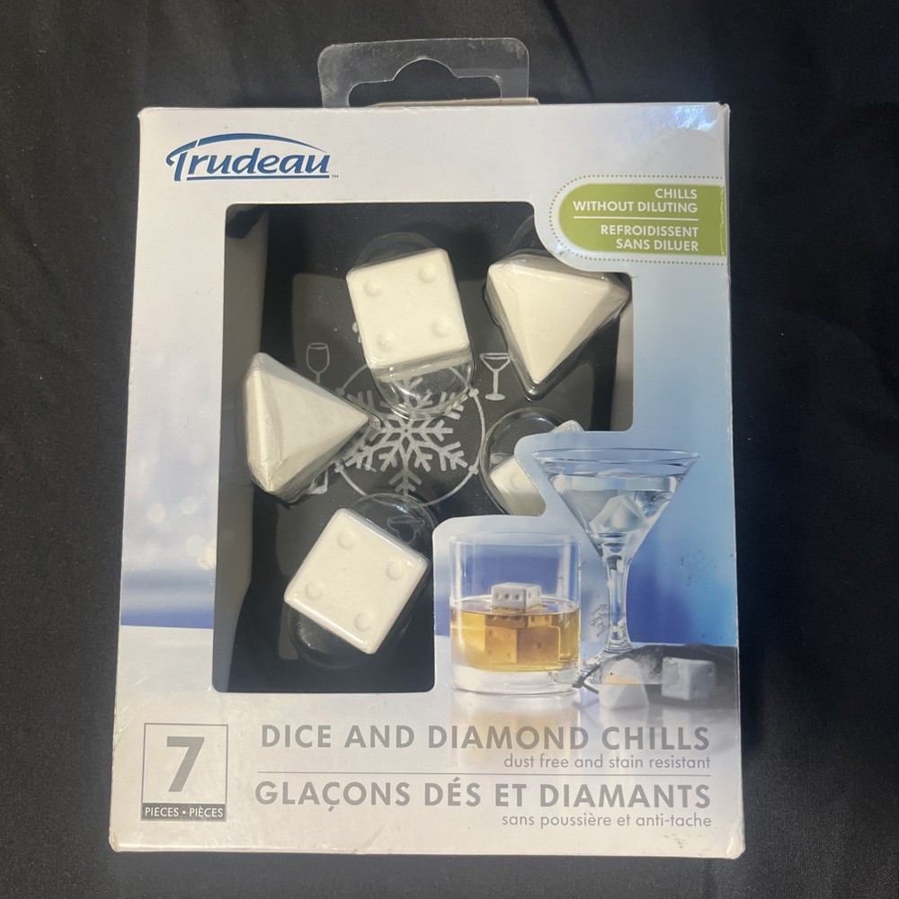 Trudeau - Dice And Diamond Chills Ice Cube Tray - Easy Release