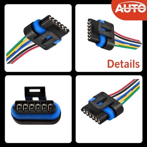 Throttle Position Sensor Connector 6 Pin Actuator TPS Pigtail Plug Pre-Wired