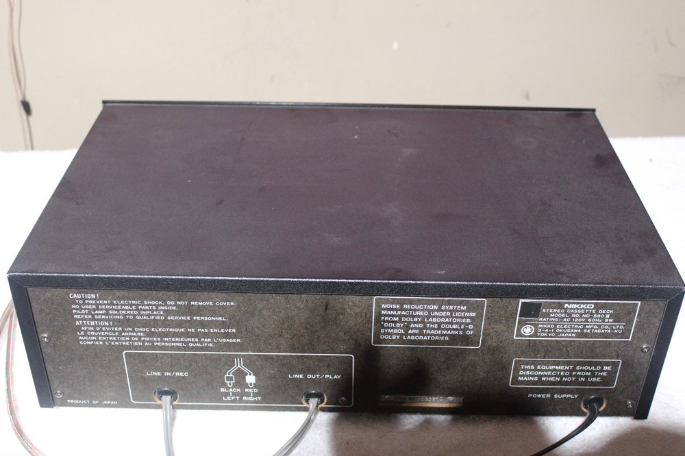 Nice Nikko ND-590II Cassette Deck Please Read
