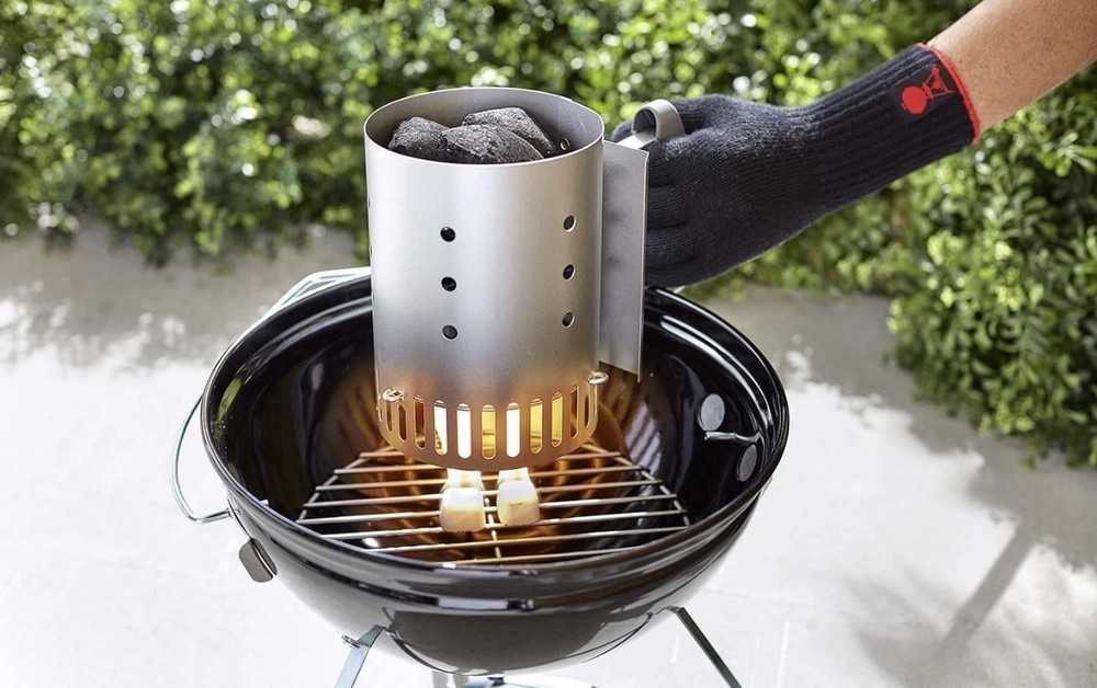 Weber Rapidfire Compact Chimney Starter Charcoal Grill Accessory