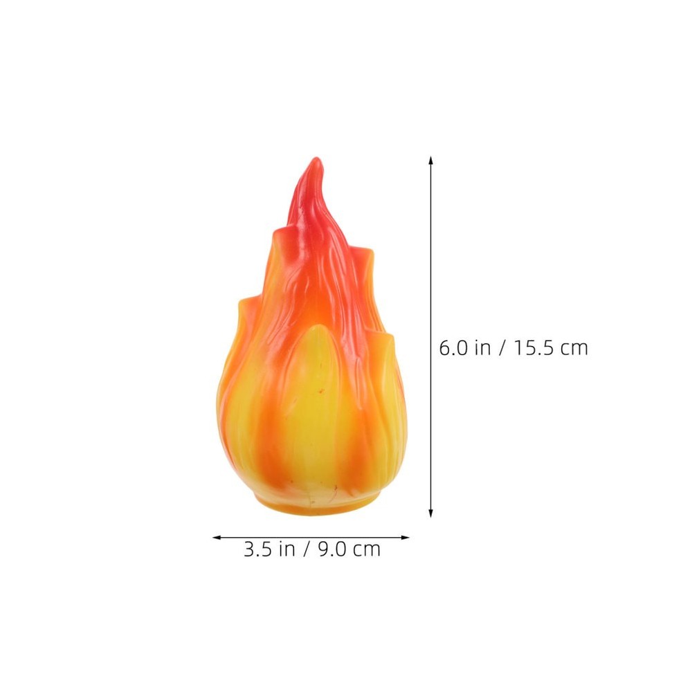 4 Pcs Flame Shaped Shade Plastic Lampshade Flickering Solar Light Replacement