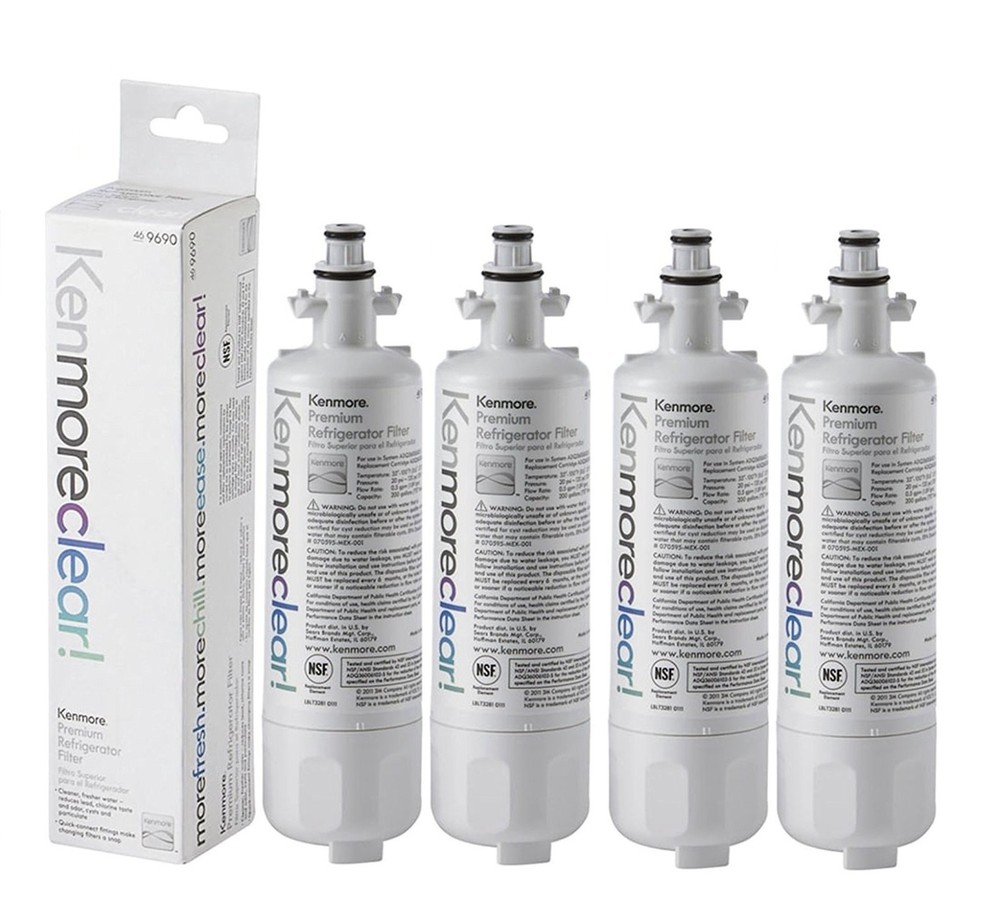 4 pack kenmore 9690 refrigerator water filter Fit for lt-700p( usa shipping)