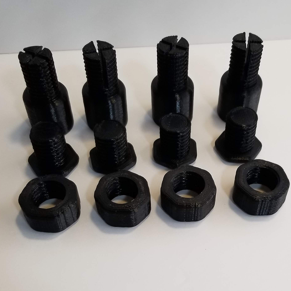 Egg Crate Adjustable Height Legs - 3D Printed - PETG