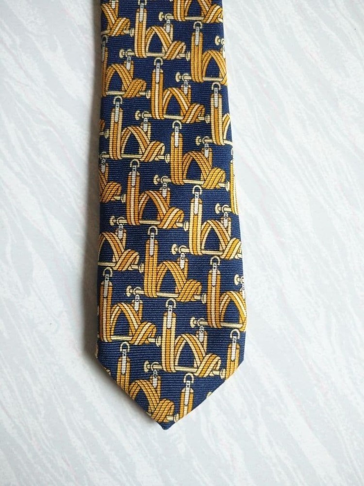 Longchamp Silk Tie Made in Italy Pattern