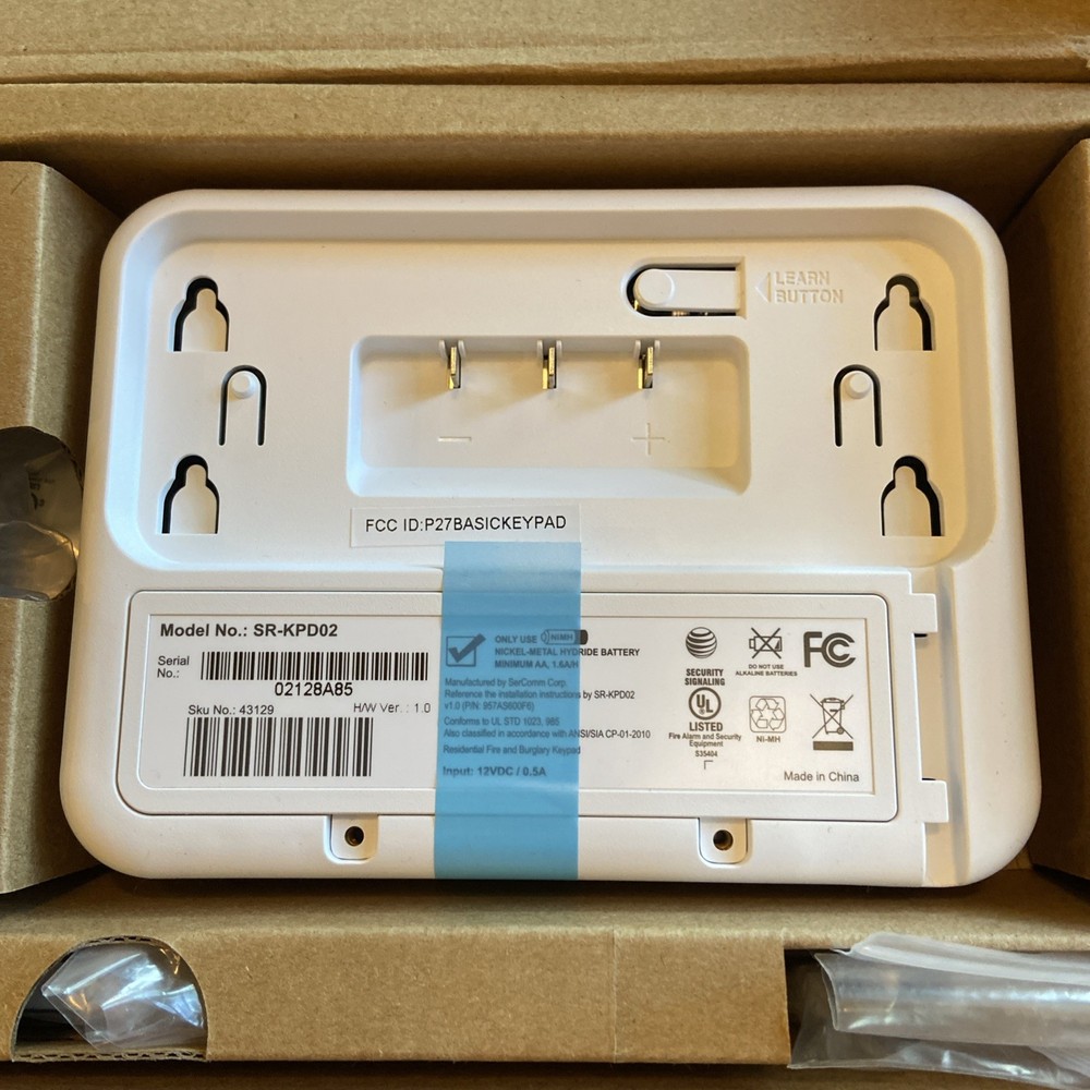 SERCOMMM SR-KPD02 DIGITAL LIFE SECURITY SYSTEM KEY PAD New Open Box read descrip
