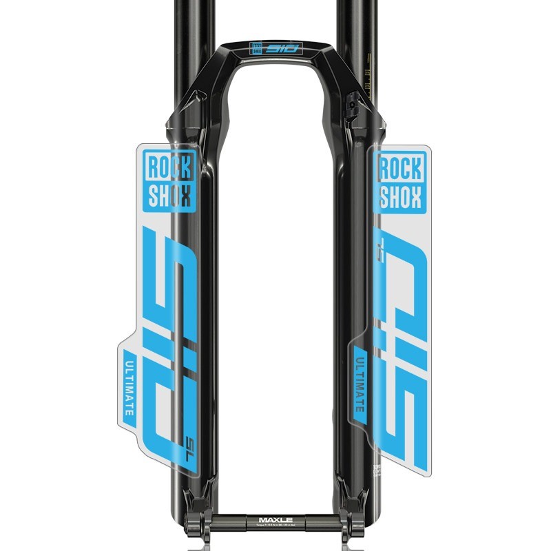 Fork Sticker for 2021 SID SL for Mountian Bike Decals Blue ( Clear Bottom )