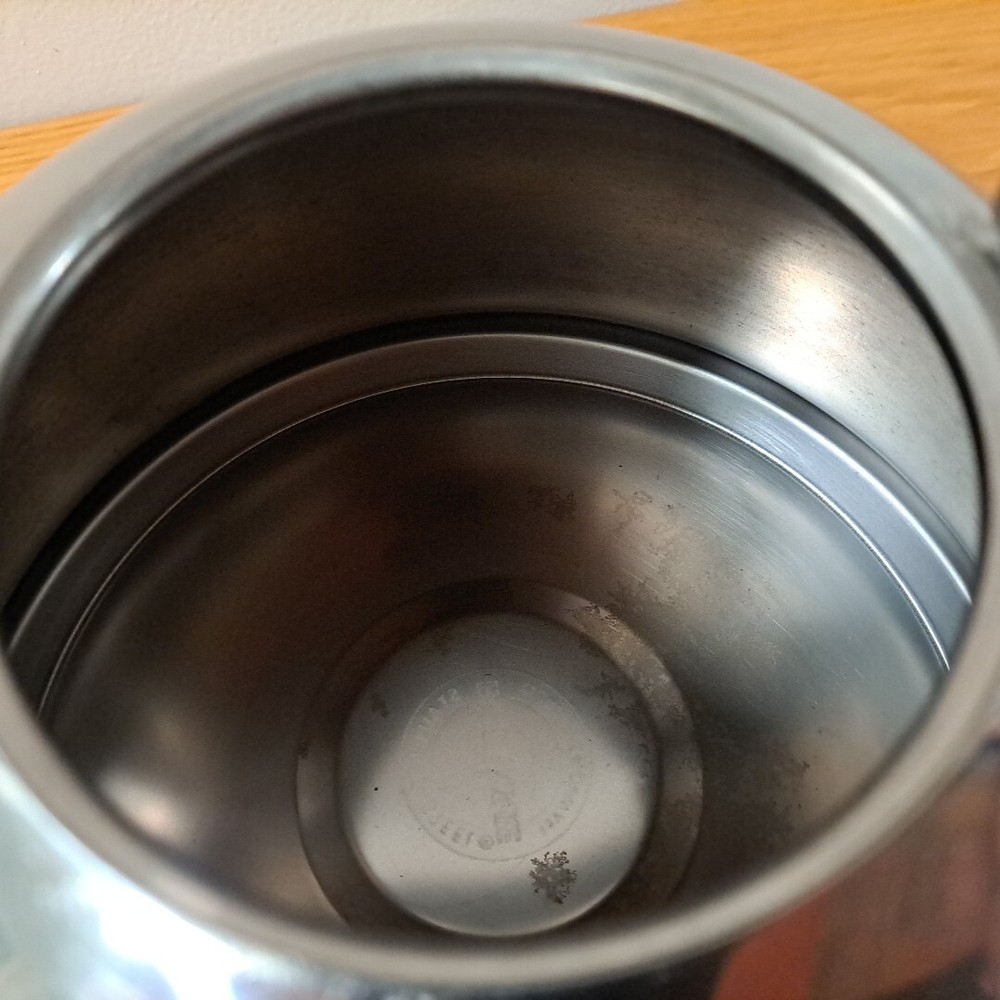 Farberware Stainless Steel Tea Kettle Silver 2 Quart Black Handles