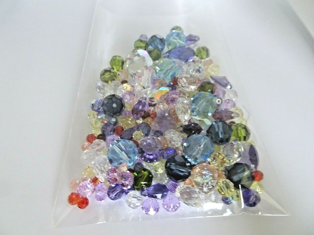 Synthetic Chrystals Multi Color Multi Shape and Size Loose 2 Ounces Per Package