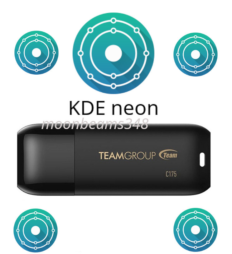Kde Neon Linux 20241125 64 Bit 32 Gb 3.2 Fast USB Drive Bootable Live Install