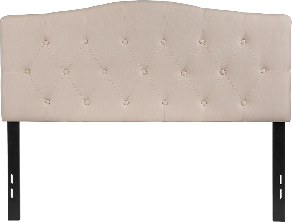 Cambridge Button Tufted and Diamond Stitched Upholstered Full Size Headboard in
