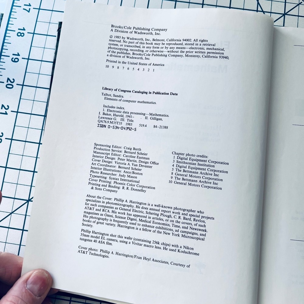Elements of Computer Mathematics Talbot 1985 Vintage Computer Computing Science