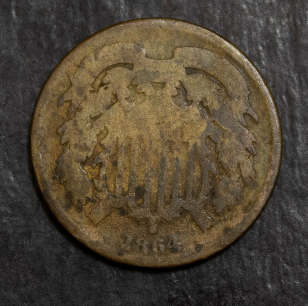 1864 Two Cent Piece Lot 4154