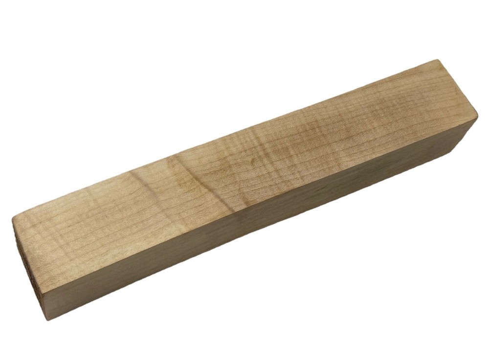 Curly Maple Wood Turning Blank 2" x 2" x 12” figured Maple (e34)