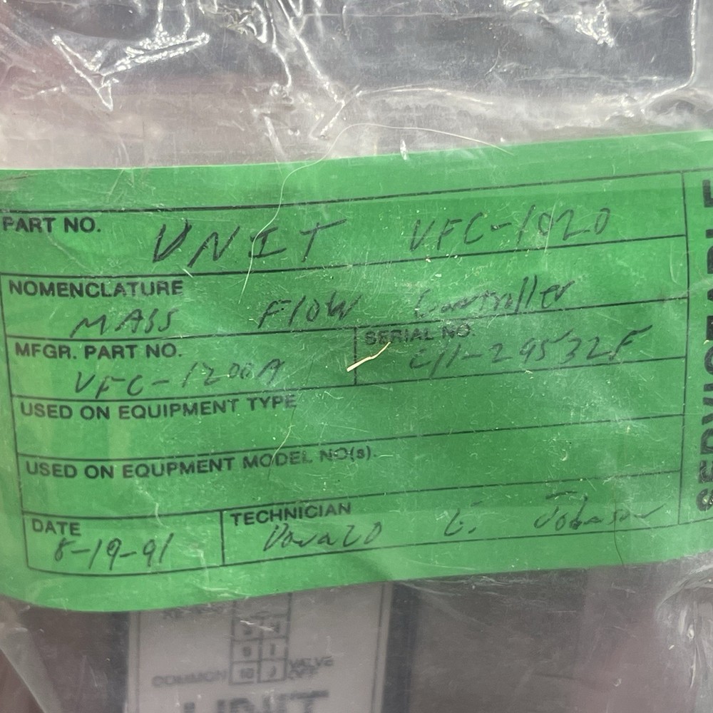 Unit Instruments UFC-1200A Mass Flow Controller 50 SCCM Read Description C Pics