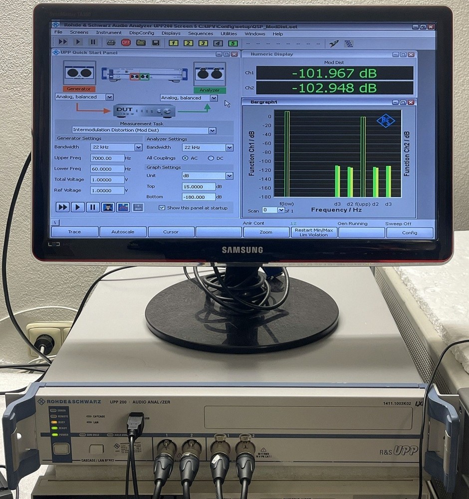 Rohde & Schwarz UPP200, audio analyzer