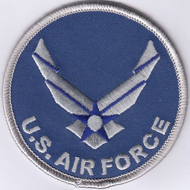 5 Pcs US AIR FORCE Embroidered Patches 3" Diameter
