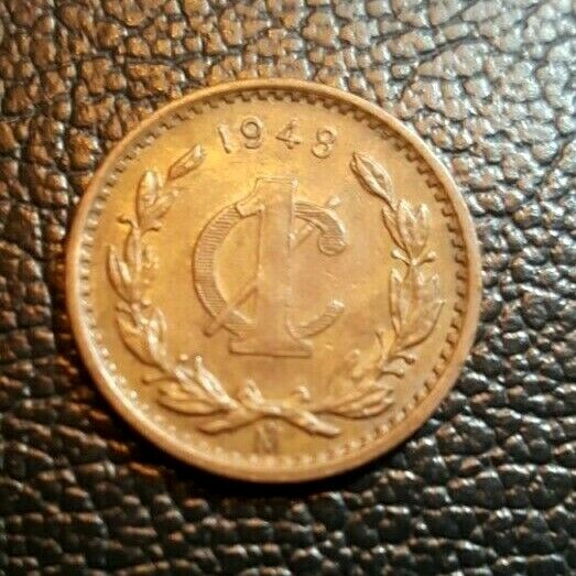 Bronze 1 Centavo Mexico 1948