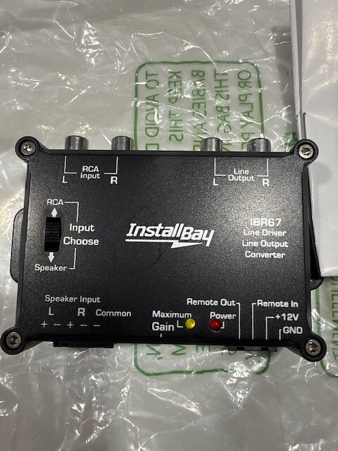 InstallBay IBR67 2CH Line Converter Driver/Line Output Accessory - Open Box