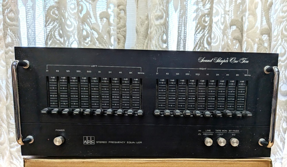 AUDIO DYNAMICS SOUND SHAPER ONE TEN MODEL SS-110 STEREO FREQUENCY EQUALIZER