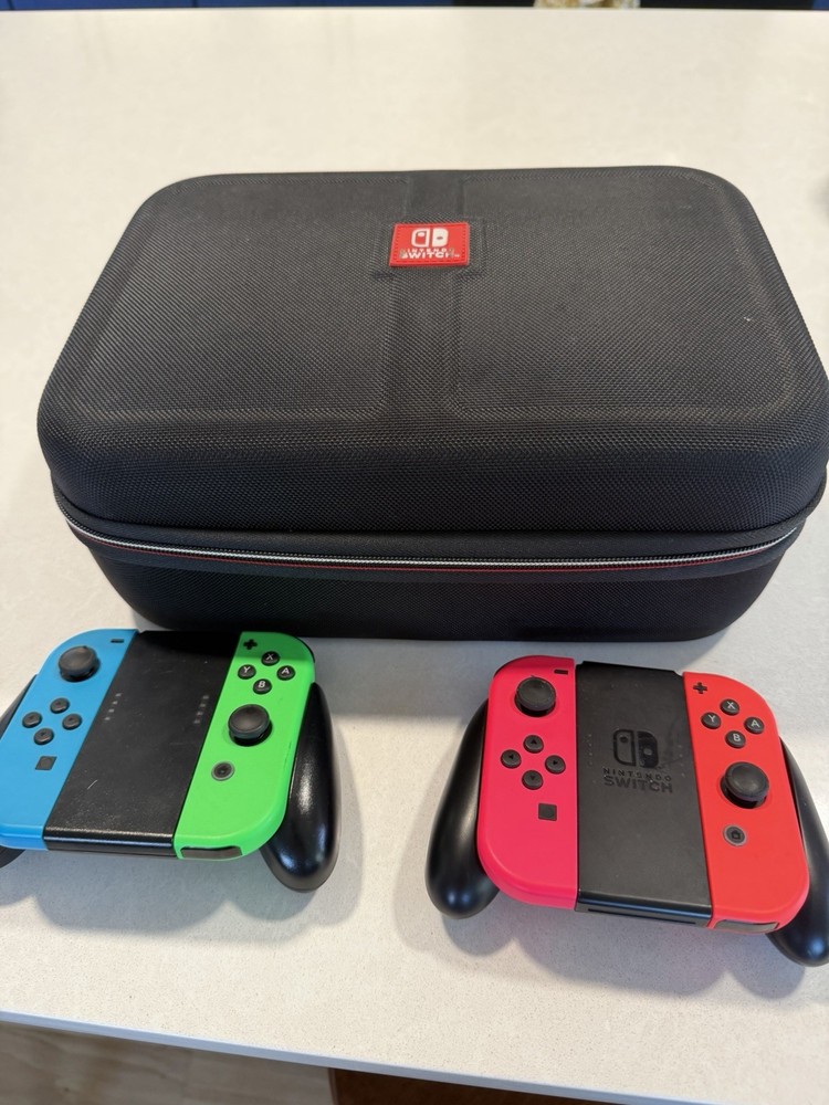 Nintendo Switch OLED,Case,2 Joy Con Controllers,Custom Pro Controller,Game, Etc.