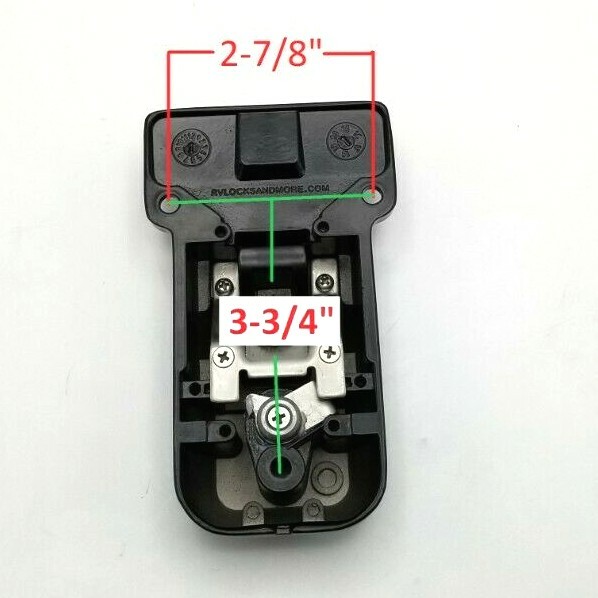 2- KEYED ALIKE Black Locking Cargo Trailer Cambar Door Latch Vise Lock Cam Bar