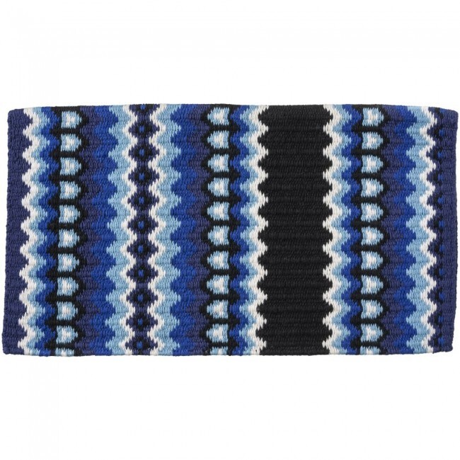 Tough-1 Tucson Pattern Heavy Wool Blue Saddle Blanket 34x40" 35-9340