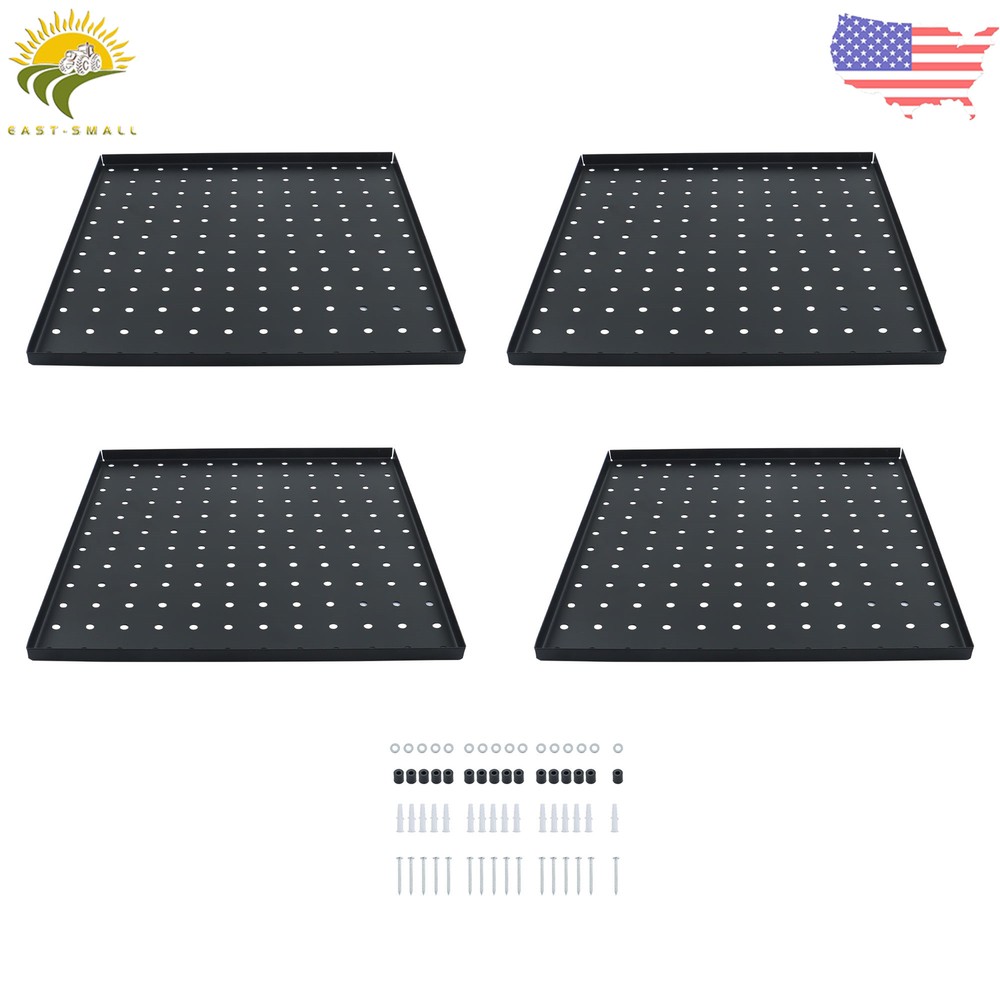 4 Pcs Pegboard Metal Pegboard Wall Panels - Pegboard Wall Organizer System