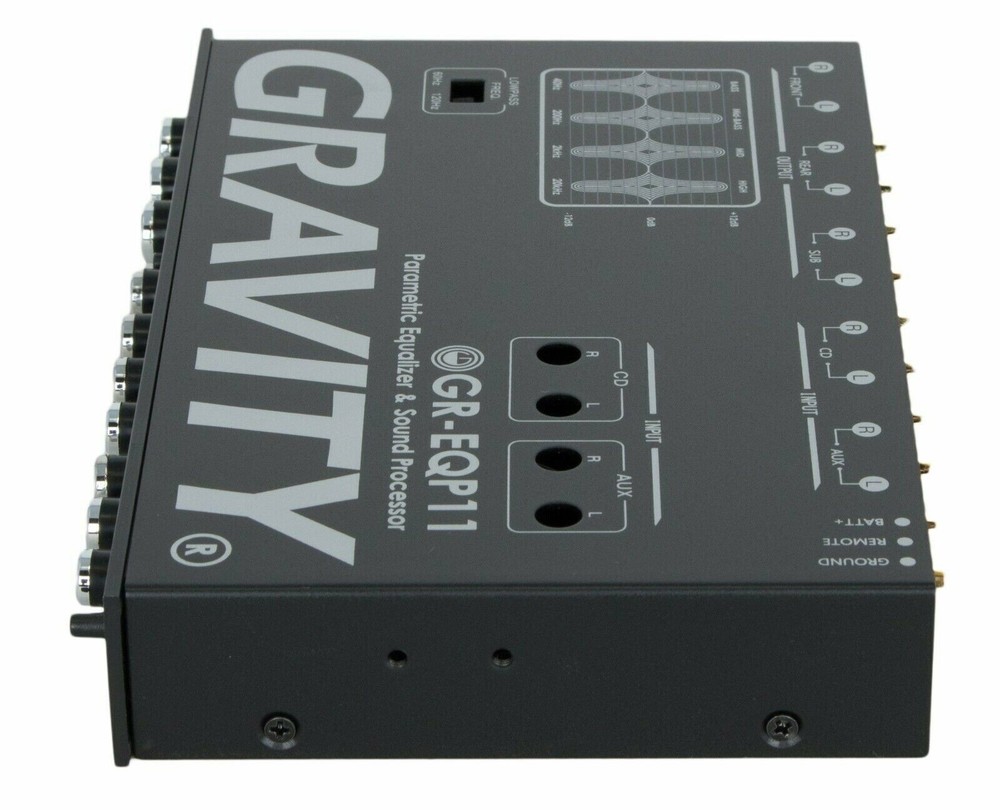 Gravity GR-EQP11 Car Audio Equalizer 1/2Din Sound Processor Bass Maximizer