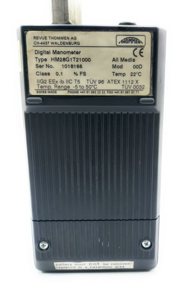 Thommen Digital Manometer HM28G1T21000 .1000mbar