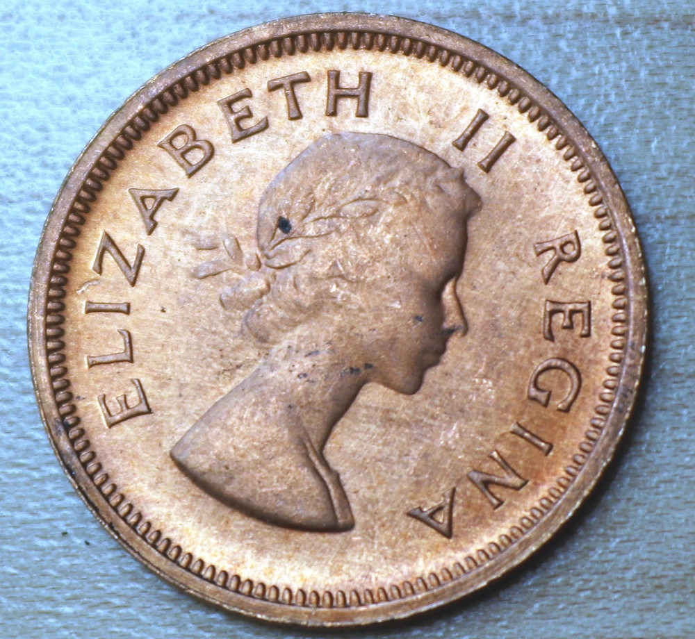 1960 South Africa Farthing Cape Sparrows Unc.