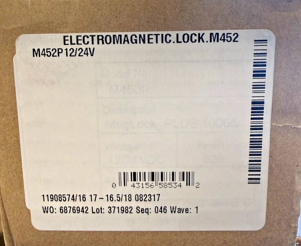 Schlage M452P Double Electromagnetic Lock Mag Lock