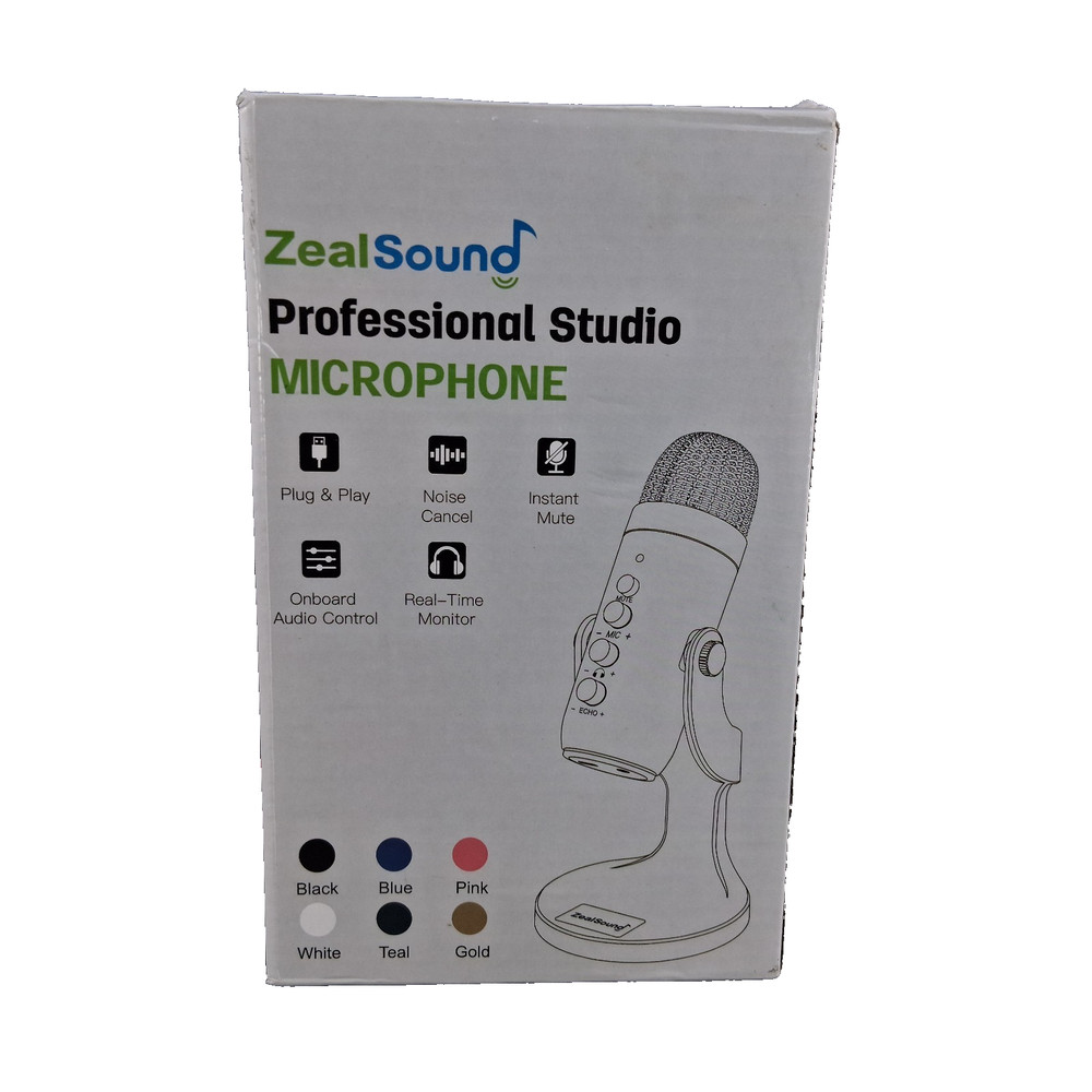 ZealSound USB Microphone Condenser Computer PC Mic Plug&Play Gaming Microphones