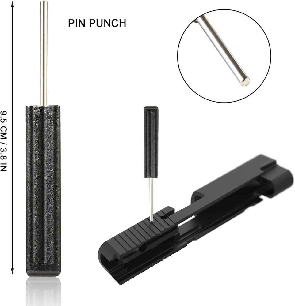 Tool Kit for Glock with Front Sight Remove,Magazine Disassembly, Pin Punch Tools