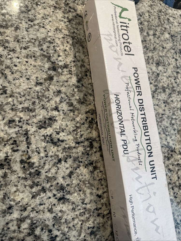 Nitrotel Power Distribution Unit Horizontal PDU 1 Rack Mount Space