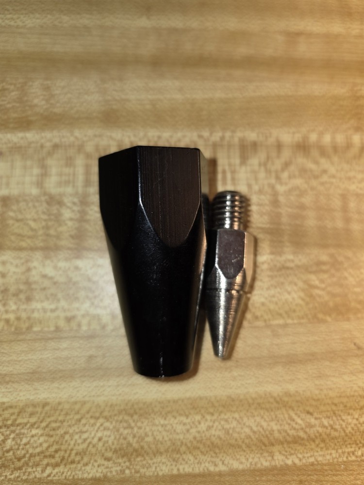 Replaceable Tip for GPS Poles Prism Pole Sharped Point Replacement Tip