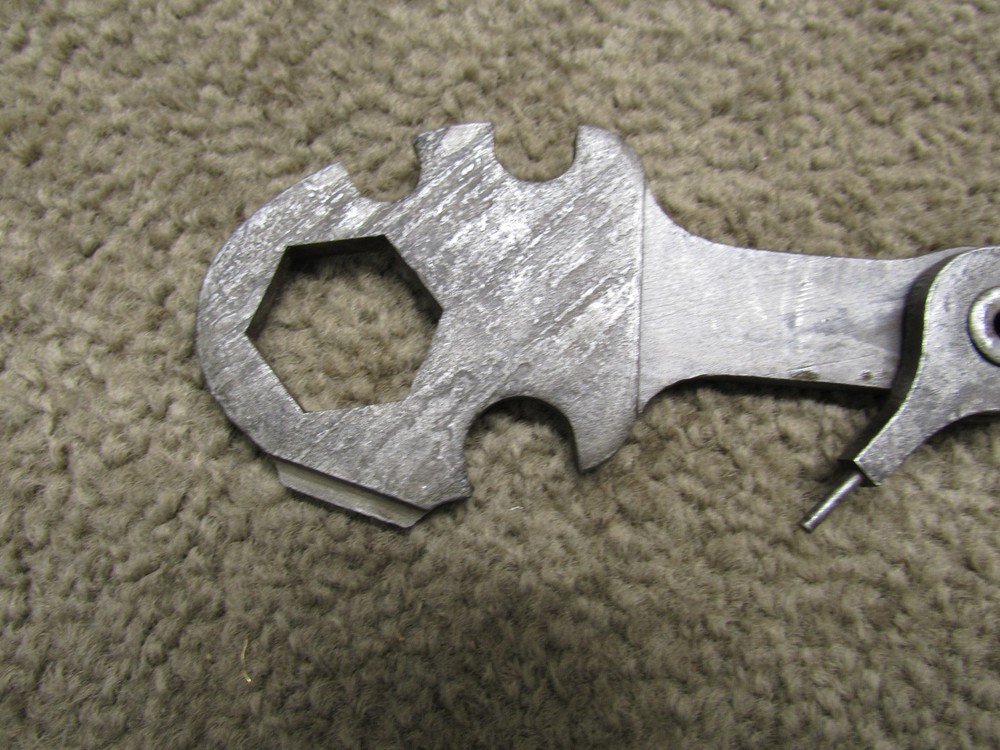 US WW2 Browning Combination Tool Wrench Part # C68334 Marked 30/50 Caliber
