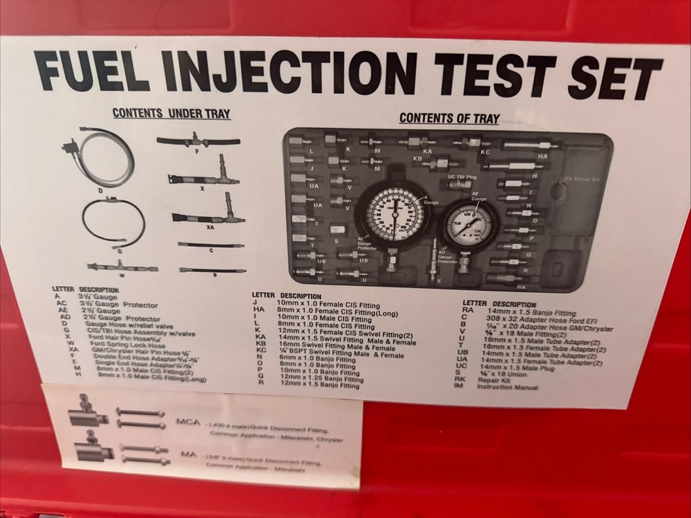ATD 5578 fuel injection test kit