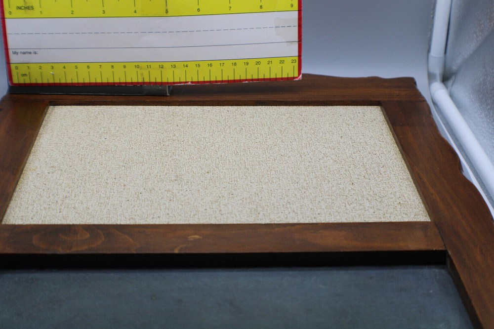 Vintage Retro Colonial Solid Pine Corkboard-Chalkboard-Storage Wall Unit